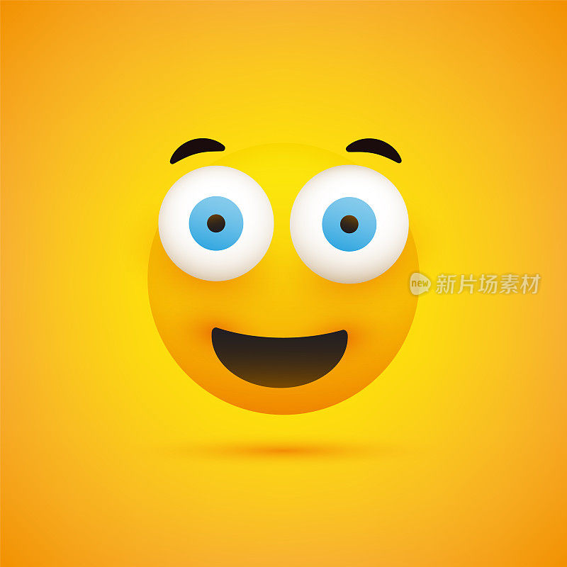 Laughing Face, Emoji with Open Eyes